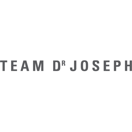 Grauer Text auf weißem Hintergrund mit der Aufschrift "TEAM DR JOSEPH" in Großbuchstaben.
